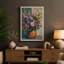 Terracotta Roses Botanical - Wrapped Canvas-1879409819-1879409826