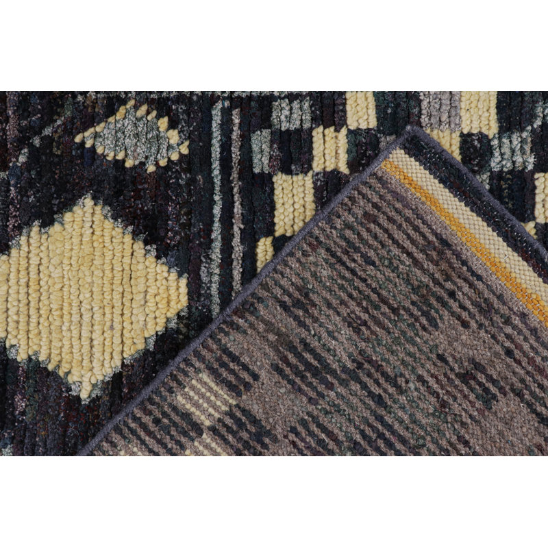 Moroccan Hand Knotted Area Rug, Rectangle 8' x 10'