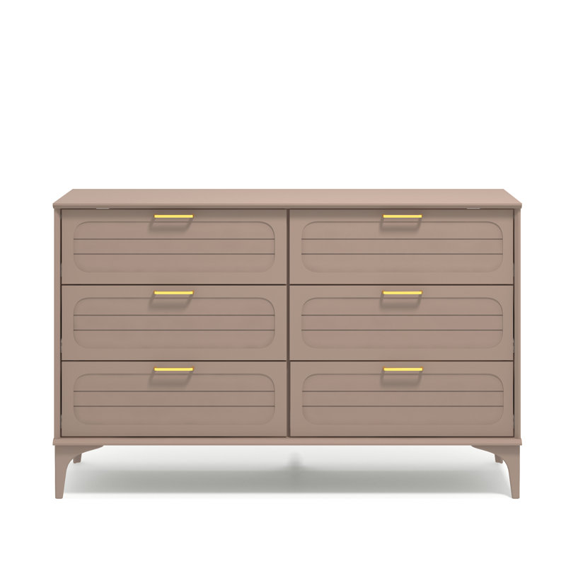  6 Drawer Chest, Warm Nude