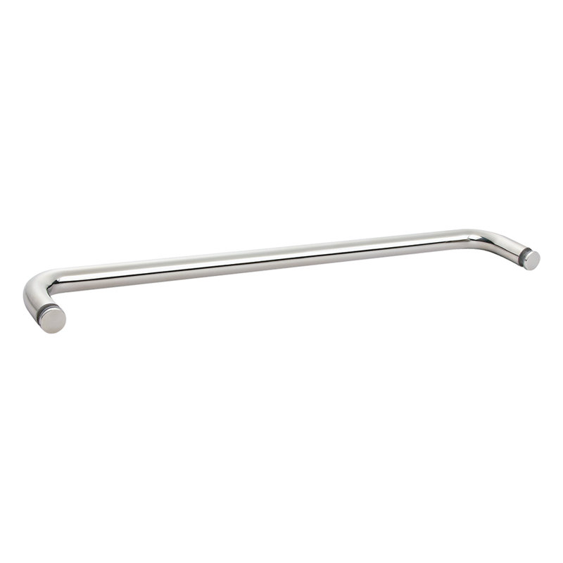 Porte-serviettes simple 18 po pour porte de douche en verre, Chrome poli
