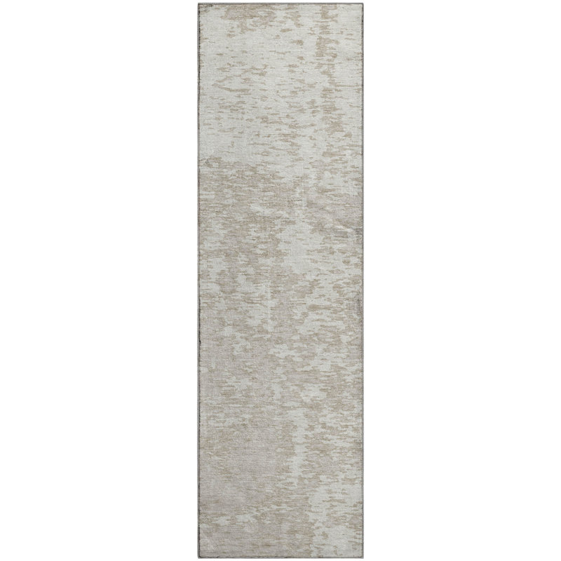 Premium Machine Washable Prisco Ivory Rug, Runner 2'3" x 7'6"