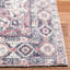Tapis géométrique en polyester touffeté à la main rouge / bleu-861150995