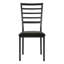 Ensemble de 4 chaises d'appoint en métal