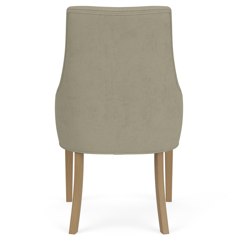 Laroche Upholstered Swoop Arm Dining Chair , Sand