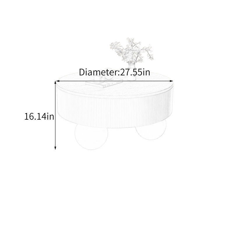 Allister, Noir / blanc, H 16,14 po x L 27,55 po x l 27,55 po