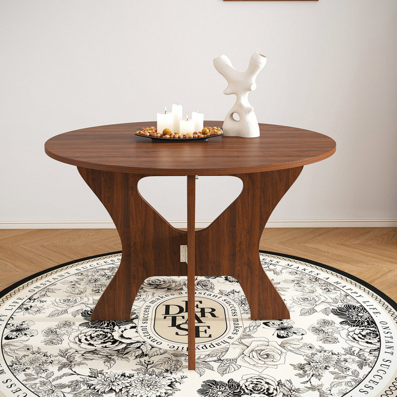 Heloise 43.31'' Folding Dining Table, Brown