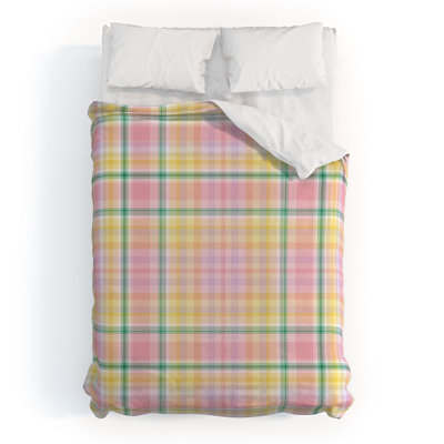 Polyester Plaid Duvet Cover