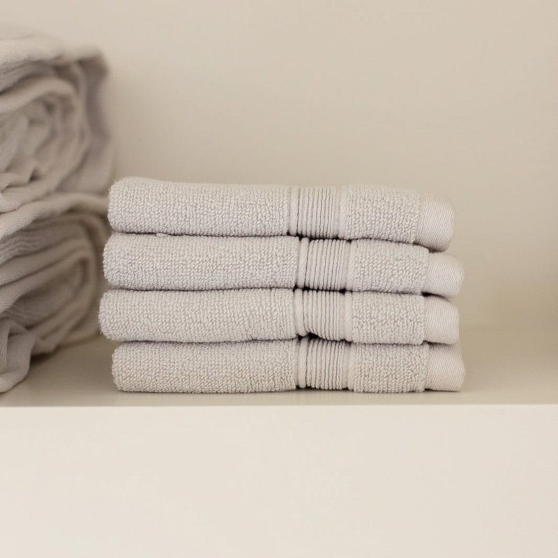 Luxe Washcloths, Gray