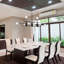 Lustre linéaire moderne Spoutnik à 8 lumières Brixham
