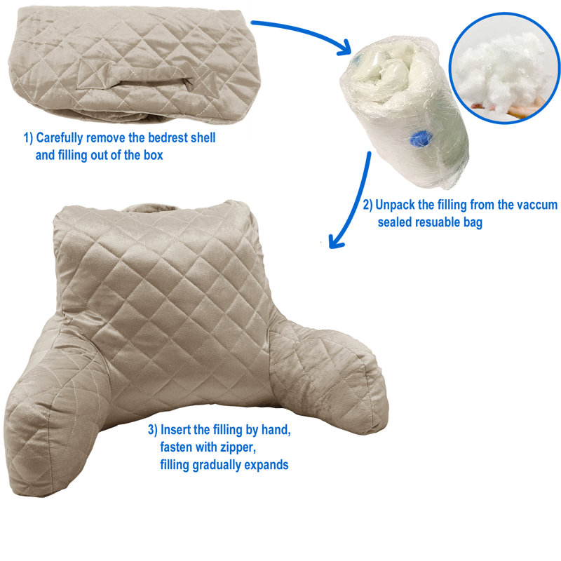  Housse et insert de coussin en velours, Amphore