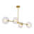 Kildare 4 - Light Brushed Gold Kitchen Island Pendant