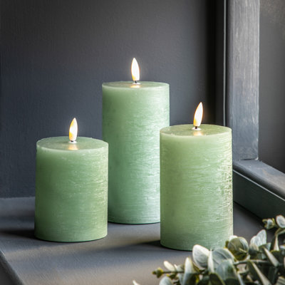 LED Candle Rustic Unscented Flameless Candle