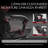 Big and Tall Gaming Chair with Footrest, Ergonomic High Back Office Computer Chair, Adjustable Massage Lumbar Support, PU Leather for Adults, 350Lbs, Black-678008312