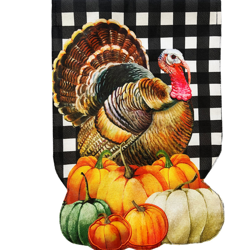 Drapeau de jardin moisson dinde Harvest