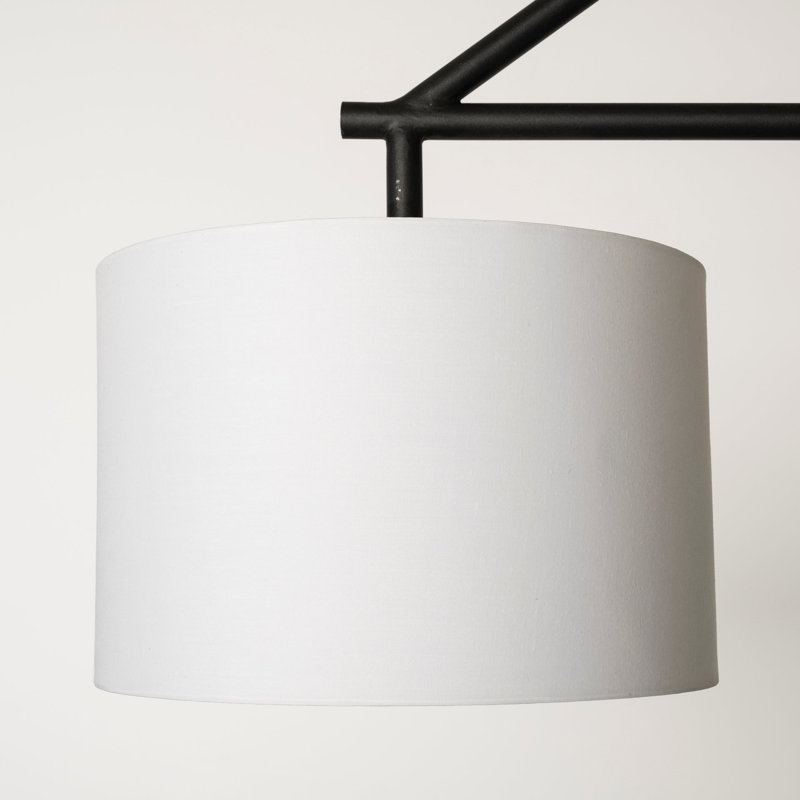 3 - Light Dimmable Drum Chandelier