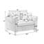 Fauteuil en velours côtelé l 46 po-1561417170