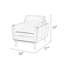 Fauteuil de 36 po de large Kruttika-514382748