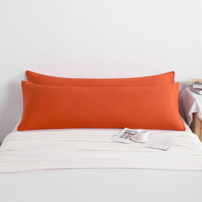 Taie d'oreiller corporelle en microfibre hypoallergénique 2 pièces