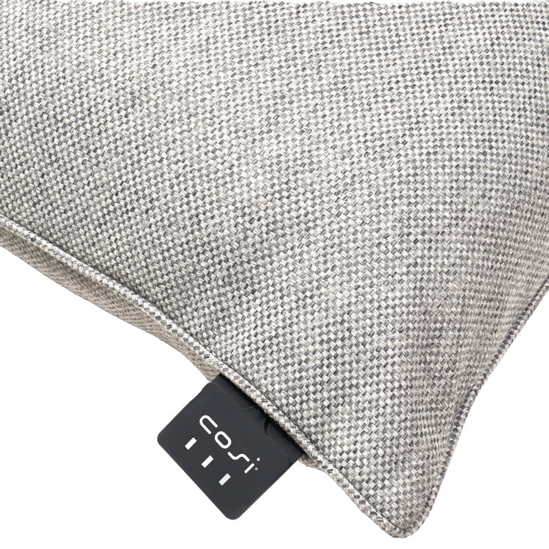 Cosipillow Indoor / Outdoor Chevron Rectangular Lumbar Cushion, Grey