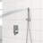 Dual Shower Head  10 Inch Wall Mounted Square Shower System With Roughin Valve,Chrome
