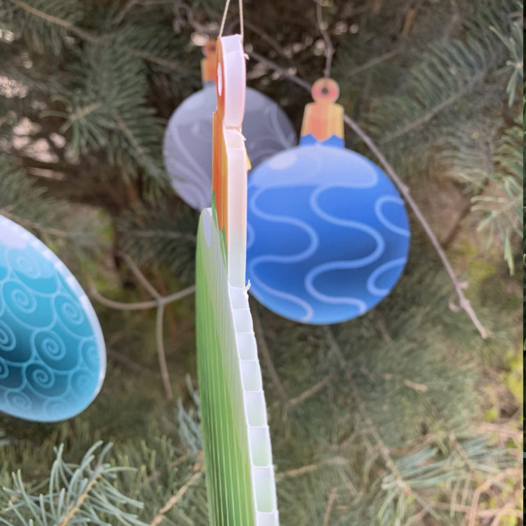Outdoor hanging christmas ornaments set of 14 the holiday aisle clearance