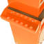 11,29 po Coffre à outils de largeur avec panneau de suspension et poignées multifonctionnelles - atelier de rangement verrouillable en métal orange-859647569