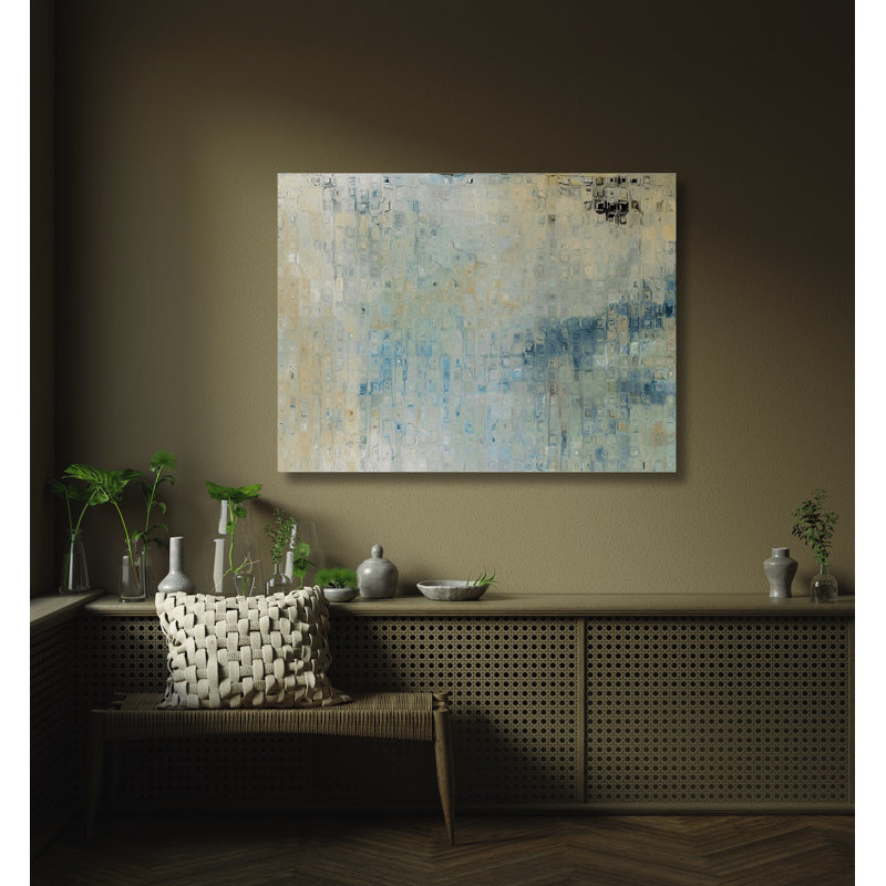 «Rain II» par John Beard, reproduction d'art sur toile tendue, White Framed Canvas, 36" H x 48" W x 1.75" D