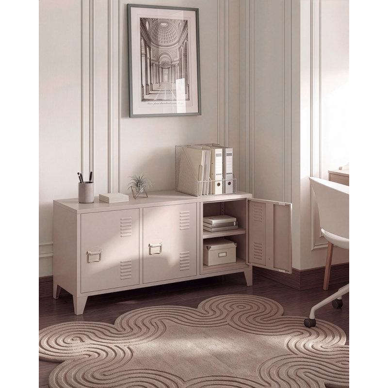 Storage Unit CARDIFF Metal Beige