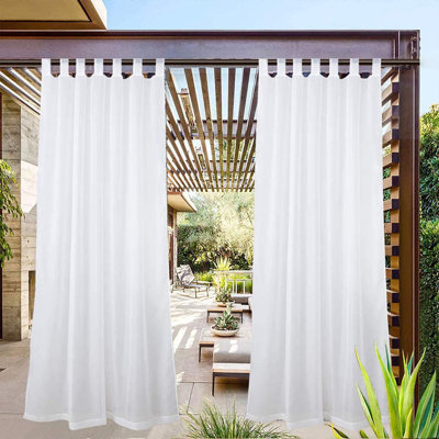 Arnaz Outdoor Semi Sheer Curtain Single Panel