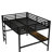 Metal Loft Bed with Power Outlet & LED Lighting - Space Saving Noise Reduced Design-1744117139-1713220153
