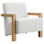 Chaise avec accoudoirs rembourrée Bryant Boucle-1390202151-1390202144