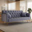Canapé futon doux et confortable avec revêtement capitonné-615356147
