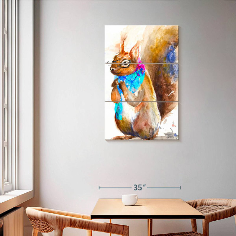 Brampt Hipster Squirrel, 57" H x 36" W