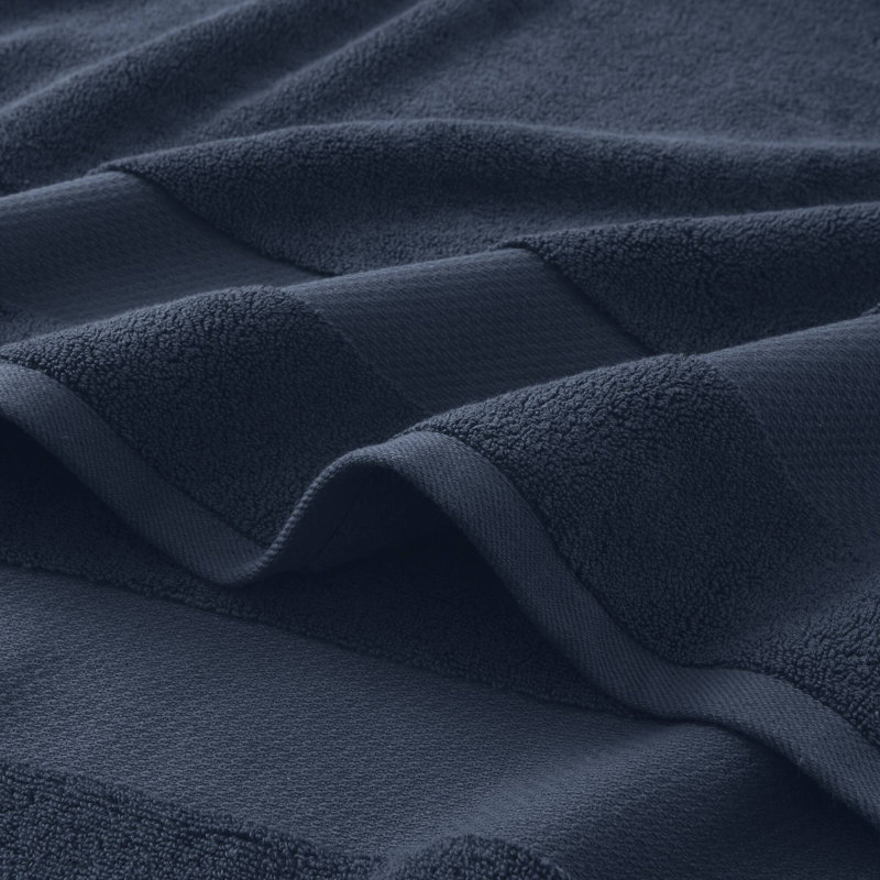 Ensemble de serviettes surdimensionnées 100% coton Turkish, Marine, Ensemble de serviettes 6 pièces