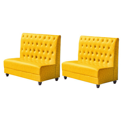 Faux Leather Upholstered Bench