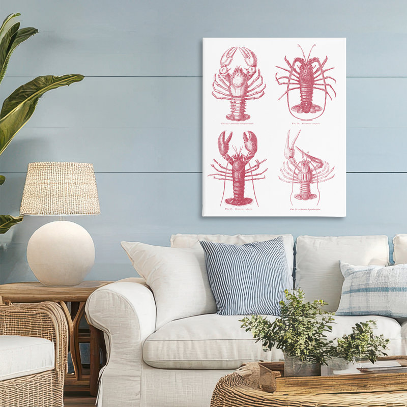 Timeless Lobsters Species, H 30 po x l 24 po