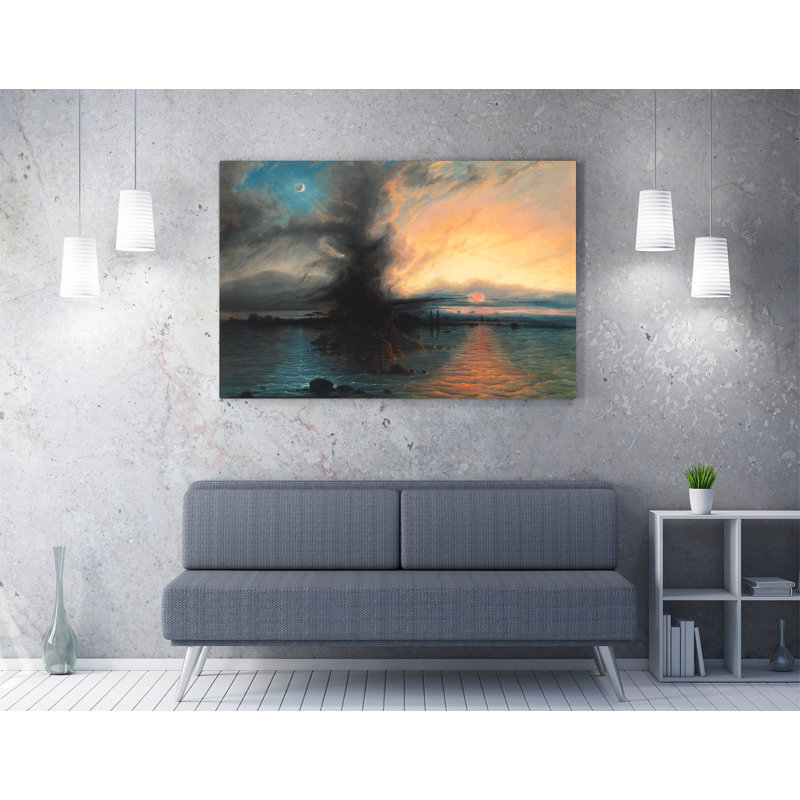 Samuel Colman, Rock of Salvation Canvas Wall Art Picture Print, 40.64cm H x 60.96cm W