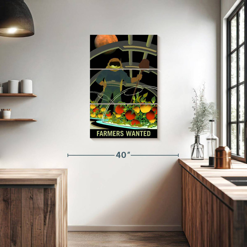 Oberle Mars Explorers Wanted Poster V, 38" H x 24" W