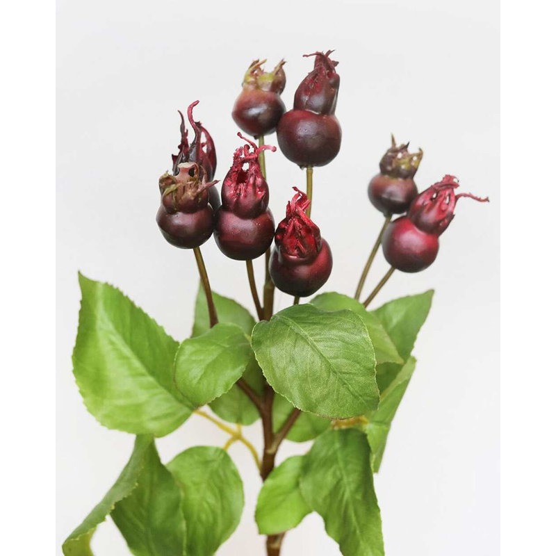 Artificial Montana Rose Hip 23.5", Red, 18" H x 6" W