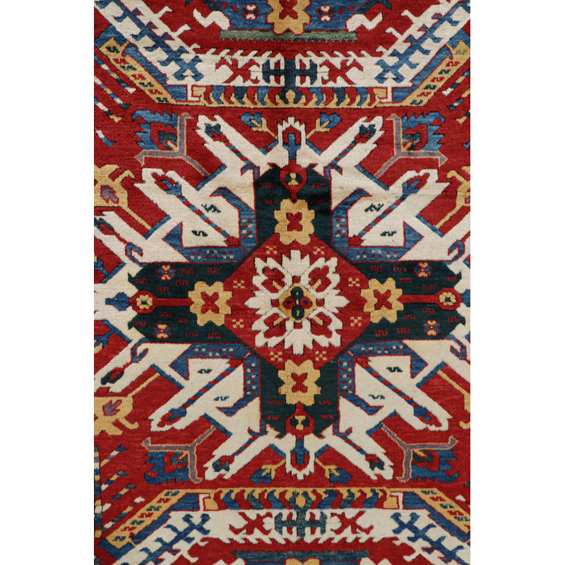 One-of-a-Kind 4’9”x6’11” Hand Knotted Area Rug
