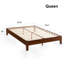 Lit plateforme espresso en bois massif avec lattes en bois sans sommier à ressorts facile à assembler 12 po-106402298-119733070