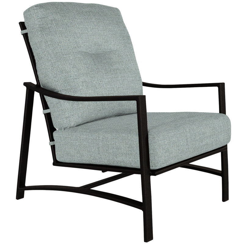 Avana Outdoor Lounge Chair, Carbon Black, Sahara Cafe