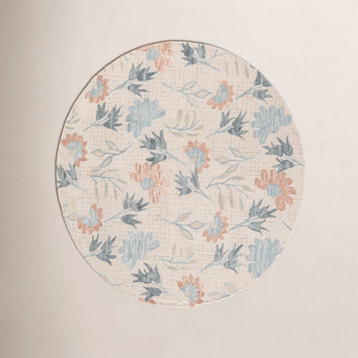 Hand-Tufted Wool Floral Rug