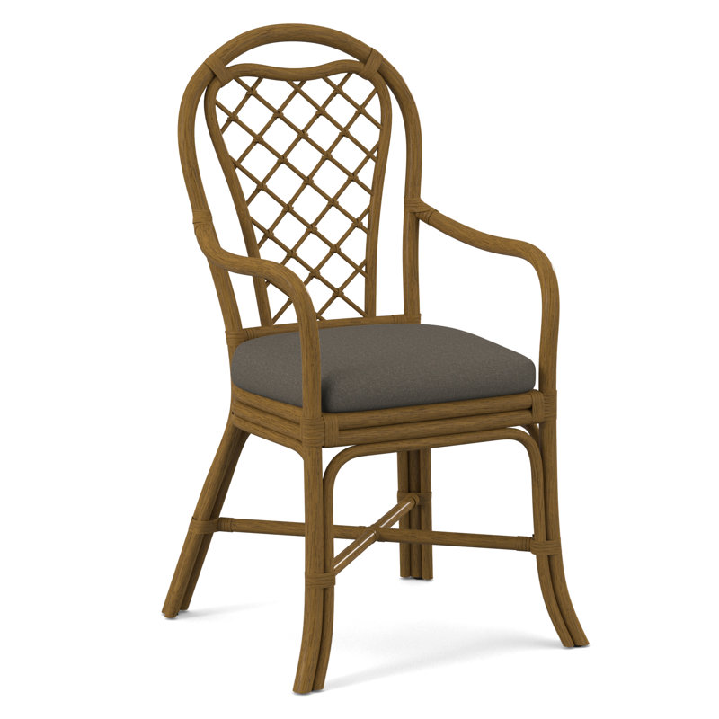 Trellis Dining Arm Chair, Navy, Gray Sugar Performance; 0863-84