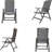 Ishman Patio Folding Adjustable Lounge Chairs with Padded Seat