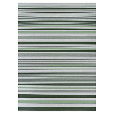 Dolce Performance Flatweave Striped Grass Green Indoor Outdoor Rug