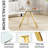 5-Piece Pedestal Gold Dining Set-1320810746-1340535561