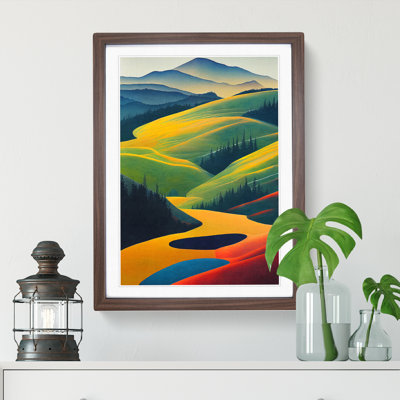 Pretty Meadow Landscape - Single Picture Frame Print