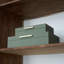 Ensemble de deux boîtes de rangement décoratives vert sauge