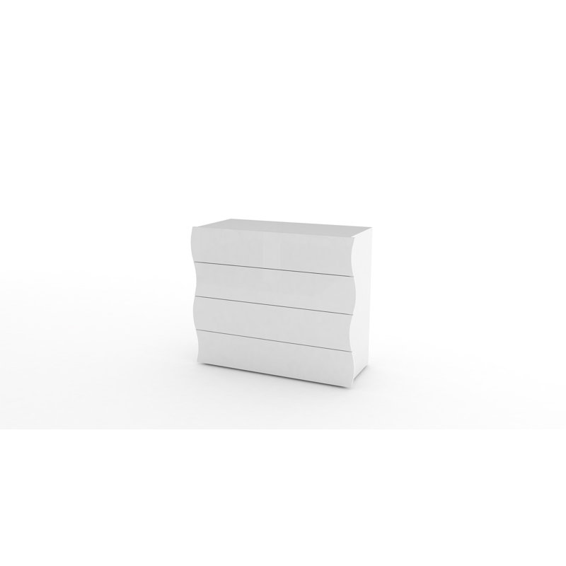 Giolla 248.92cm W 6 - Drawer Chest of Drawers, White